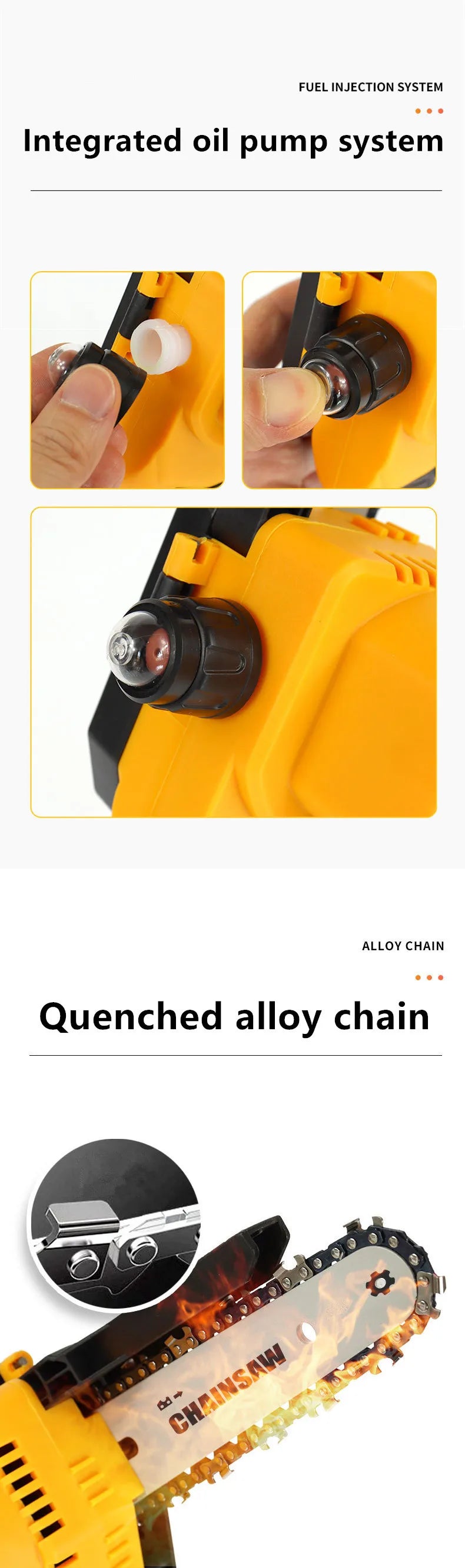 Chainsaw Havoc 6-Inch Brushless Beast — DeWALT 18V Compatible Power Cutter with Safety Gear, Dual Chains & Carry Case