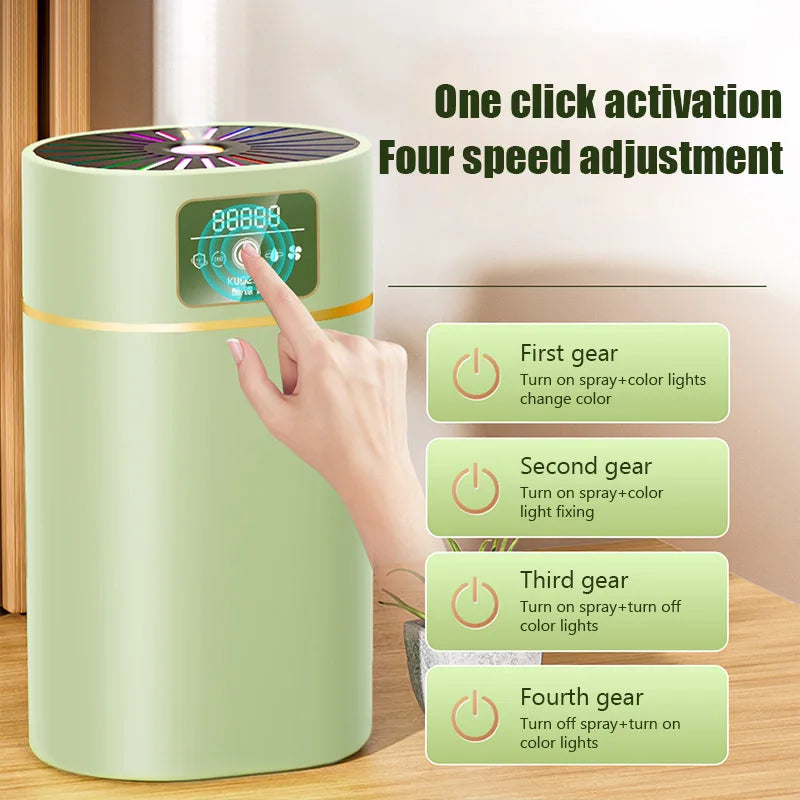 1100ml Household Mute Humidifier Bedroom Large Capacity Aromatherapy Air Diffuser with 7Colours Ambient Light Air Humidification