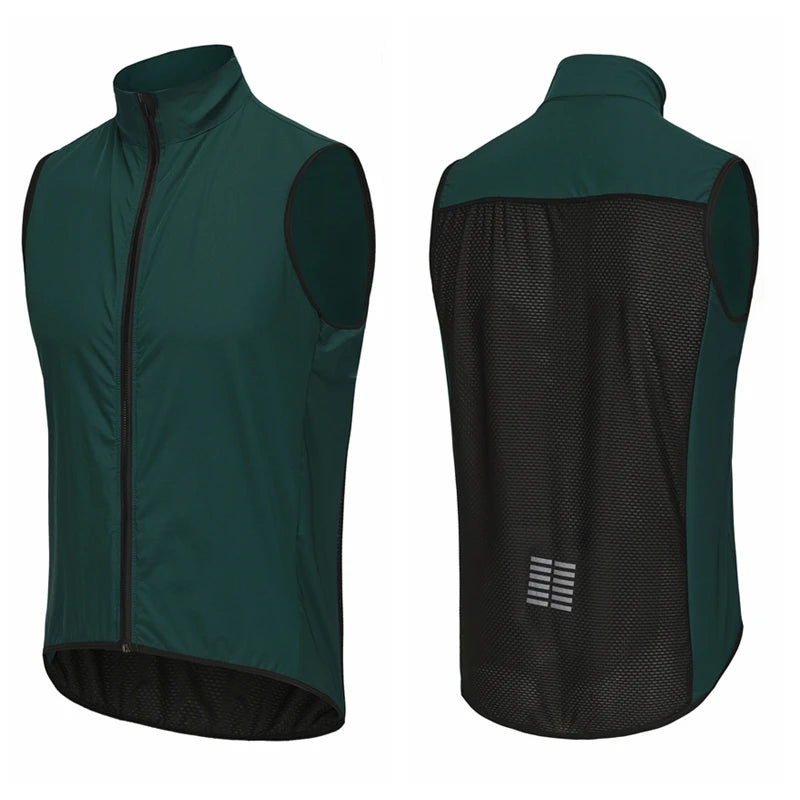 Rsantce Men Jerseys Windproof Waterproof Lightweight Cycling Sleeveless Jacket Mtb Bike Uniform Bicycle Jersey Clothing Vest - Premium  from Lizard Vigilante - Just $23.99! Shop now at Lizard Vigilante