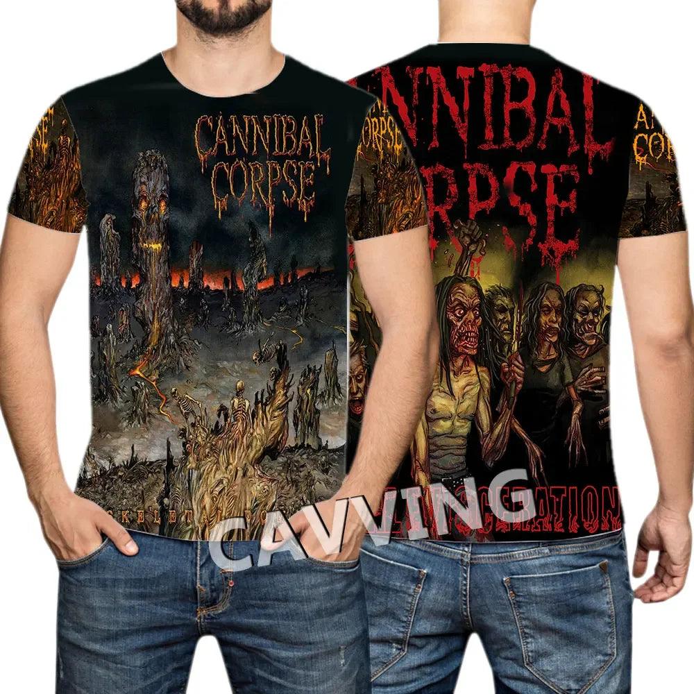 CANNIBAL CORPSE  3D Printed  Casual T-shirts Hip Hop Tee Shirts Harajuku Styles Tops Fashion Clothing  for Women/men - Premium t-shirt from Lizard Vigilante - Just $23.99! Shop now at Lizard Vigilante