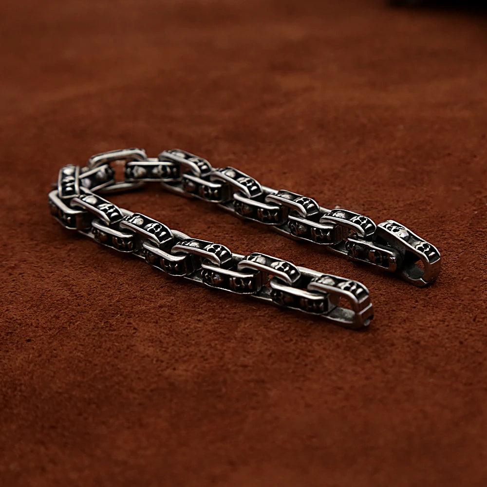 Punk Vintage Stainless Steel Skull Bracelet for Men Women Gothic Fashion Skull Bracelets Hip Hop Amulet Jewelry Gift Wholesale - Premium jewelry from Lizard Vigilante - Just $24.99! Shop now at Lizard Vigilante