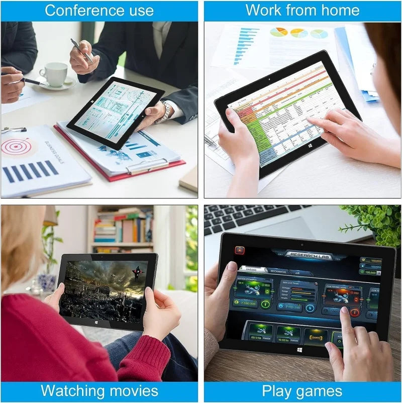 WINDOWS 11 Tablet PC 10.1 INCH 4GB DDR RAM 64GB ROM N3350 CPU 1920 x 1200 IPS Screen WIFI  Quad Core Dual Camera HDMI-Compatible