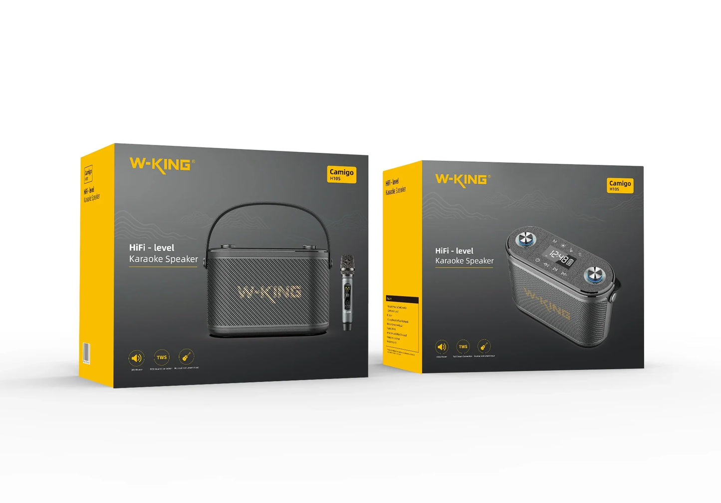 Bluetooth Speaker with LED Display Heavy Bass and 15W Power Waterproof IPX7 for Outdoor Parties