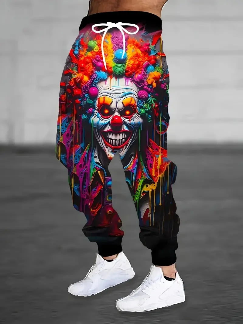 Skull Print New Colorful High-Quality Ice Silk Long Pants For Men's Slim Fit Elastic And Quick Drying Outdoor Running Pants ML4 - Premium  from Lizard Vigilante - Just $23.99! Shop now at Lizard Vigilante