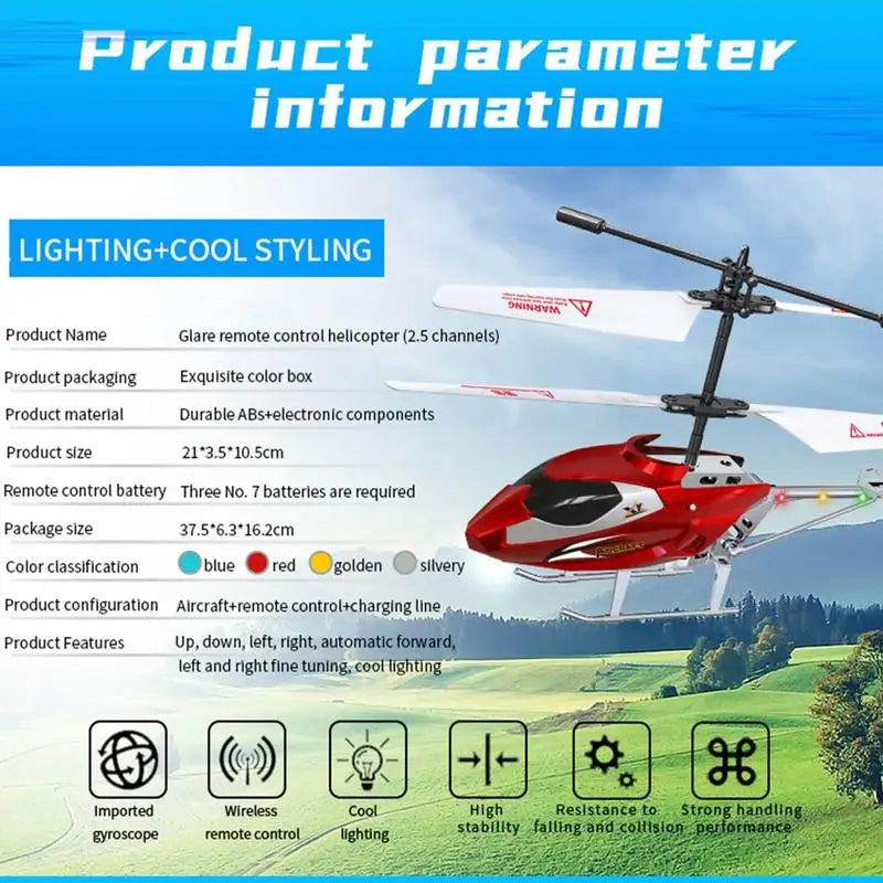 Kids Remote Helicopter With Stable Flight & Easy Control Remote Control Aircraft Flying Kids Toys for Boys Gifts - Premium  from Lizard Vigilante - Just $19.99! Shop now at Lizard Vigilante