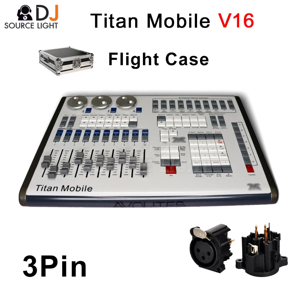 Professional Titan Mobile V16 Version Console Touch Wing on PC Stage Light Controller Tiger DJ Disco Lighting DMX512 Console MA2 - Premium lighting console from Lizard Vigilante - Just $988.88! Shop now at Lizard Vigilante