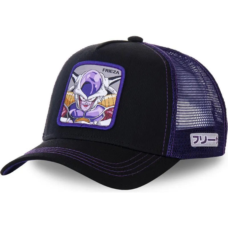 New Dragon Ball Trucker Hat Son Goku Cap Summer Travel Peaked Cap Men's Embroidery Hip-Hop Cap Style Sun Visor Adjustable Mesh - Premium cap from Lizard Vigilante - Just $4.99! Shop now at Lizard Vigilante