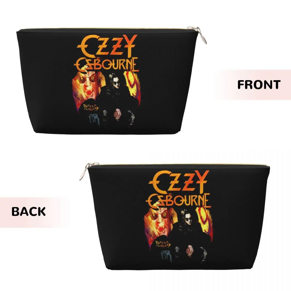 Custom Heavy Metal Rock Ozzy Osbourne Travel Toiletry Bag for Women Makeup Cosmetic Organizer Beauty Storage Dopp Kit - Premium makeup bag from Lizard Vigilante - Just $20.99! Shop now at Lizard Vigilante