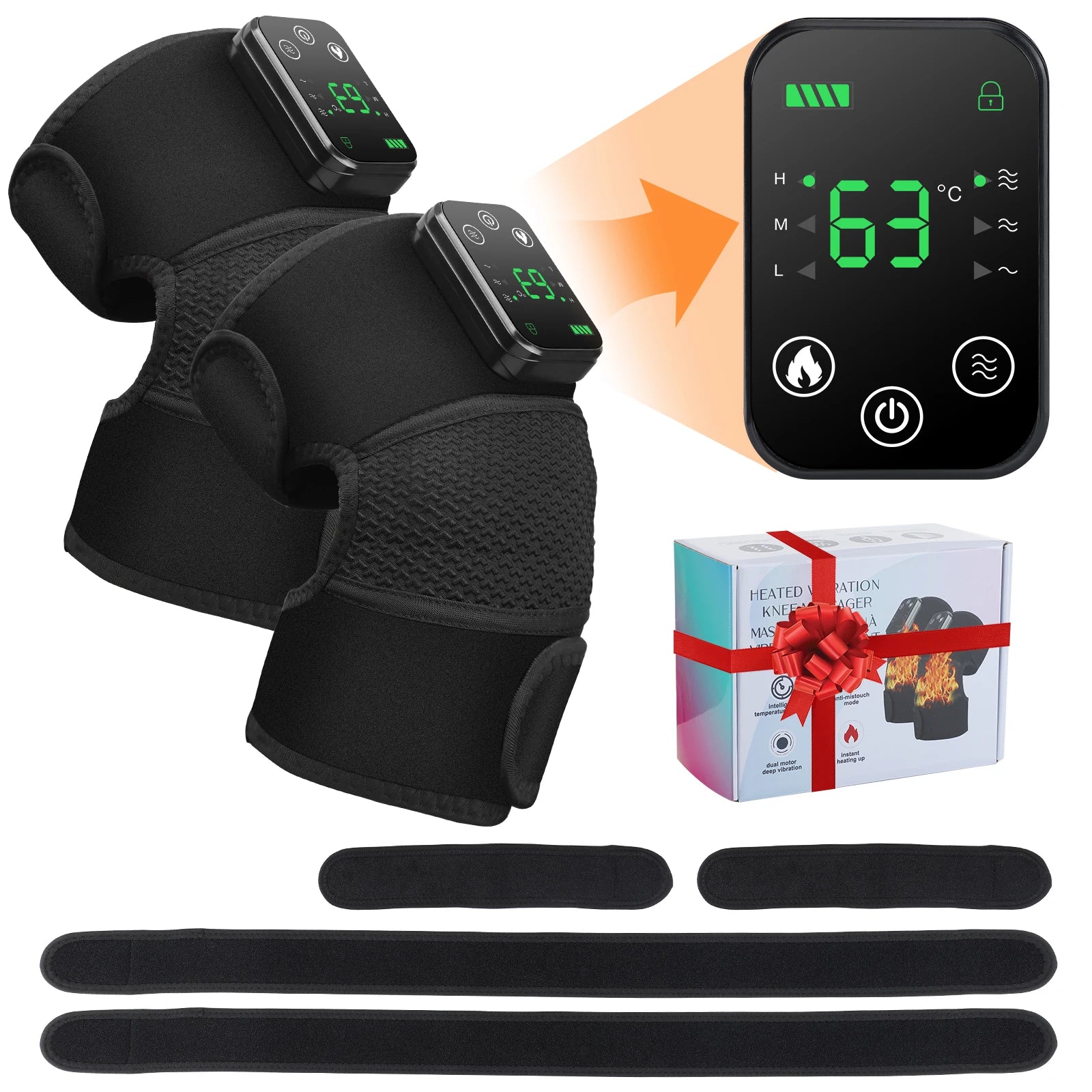 Electric Heating Knee Massager Joint Elbow Knee Pad Shoulder Pad Vibration Knee Shoulder Massage Health Care - Premium  from Lizard Vigilante - Just $23.99! Shop now at Lizard Vigilante