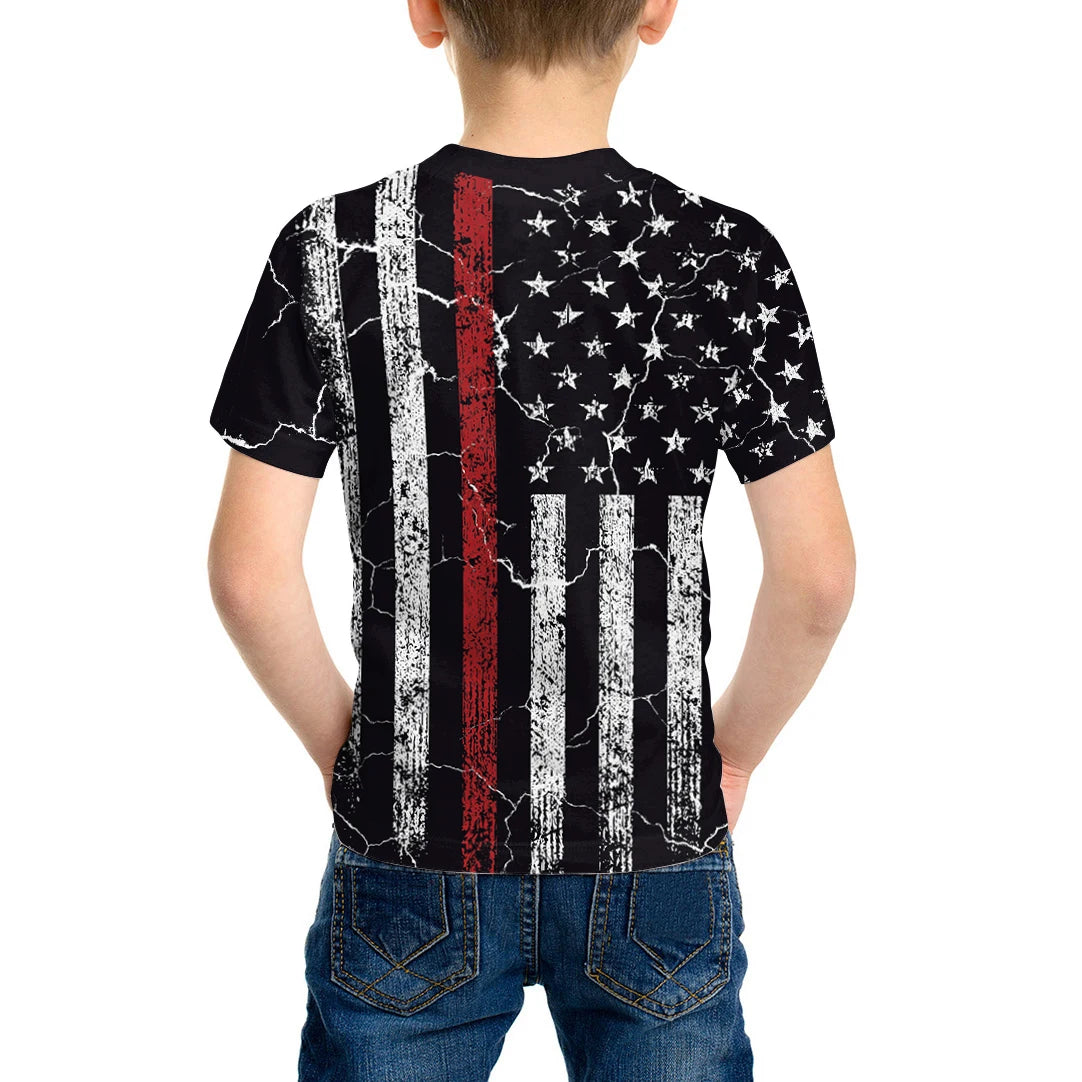 Patriotic Independence Day Kids T-Shirt – Fun National Flag Print Short Sleeve Party Costume - Premium T-Shirt from Lizard Vigilante - Just $24.99! Shop now at Lizard Vigilante