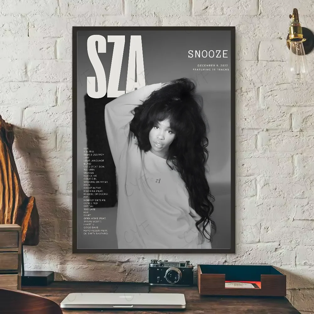 SZA "SOS WAVES" Waterproof HD Album Poster – Sticky Aesthetic Wall Art for Bedroom, Bar, Studio, or Mood-Set Living Spaces - Premium poster from dsers - Just $8.99! Shop now at Lizard Vigilante
