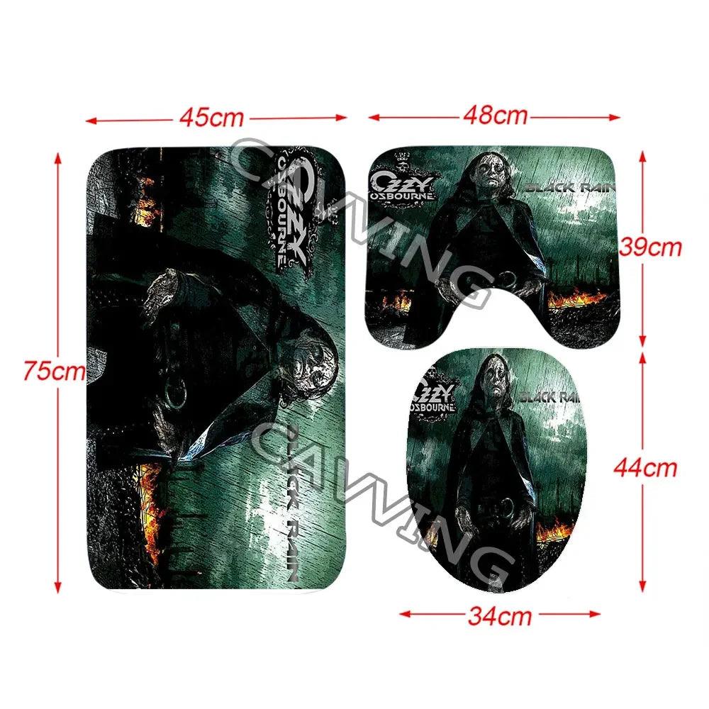 Headbang in the Bathroom: Ozzy Osbourne 3D Shower Curtain Set - Premium shower curtain from Lizard Vigilante - Just $34.99! Shop now at Lizard Vigilante