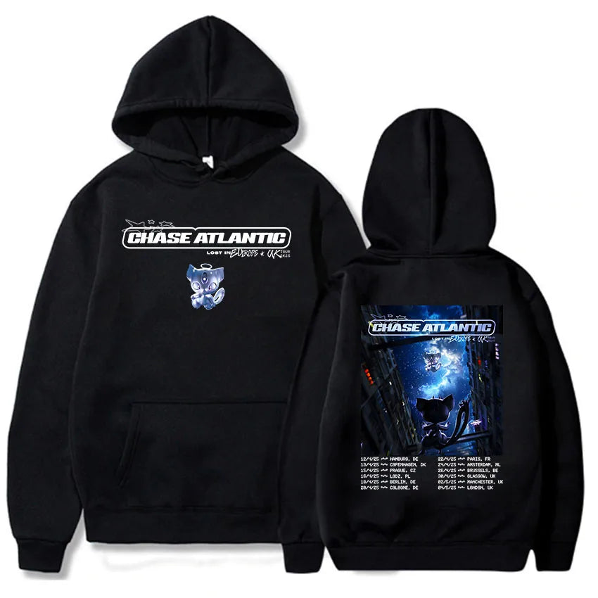 Lost in Europe & UK Tour 2025 – Chase Atlantic Graphic Hoodie | Fleece Pullover Sweatshirt for Men | Casual Rock Band Streetwear, Winter Long Sleeve Hoodies - Premium hoodie from Lizard Vigilante - Just $48.88! Shop now at Lizard Vigilante