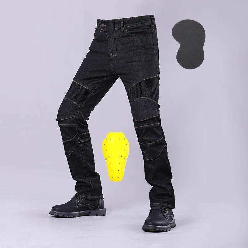 Motorcycle Riding Jeans Men Outdoor Moto Jeans Protective Knee Hip Pads Motocross Pants Touring Anti Drop Pants Protective Gear - Lizard Vigilante