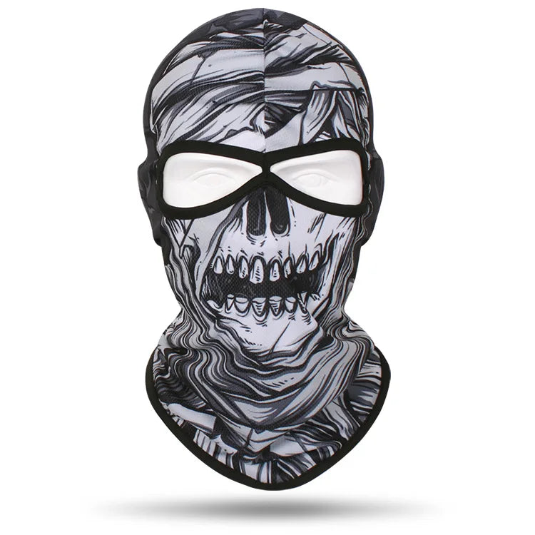 Skull Bandana Balaclava for Men & Women – Halloween Windproof Sports Scarf, Full Face Cover for Riding, Skiing, Fishing, Hiking, and More - Premium T-Shirt from Lizard Vigilante - Just $19.99! Shop now at Lizard Vigilante