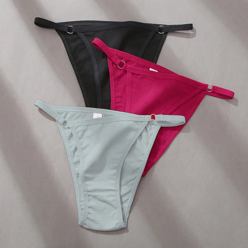 FINETOO 3-Pack Women's Cotton Low Waist Bikini Briefs – Everyday Comfort Meets Effortless Style – Soft, Stretchy, and Full of Attitude - Premium bikini briefs from Lizard Vigilante - Just $9.99! Shop now at Lizard Vigilante