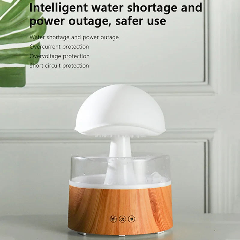 Mi Mushroom Air Humidifier Wireless Fragrance Diffuser Bedroom Essential Oils Diffuser Rain Cloud Night Light Home Appliance