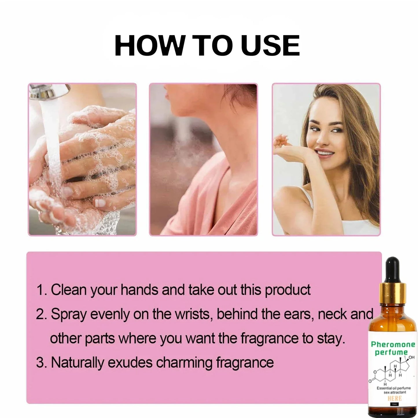 pheromone perfume for women to attract men Long Lasting unisex Body perfume oil Stimulates Flirtation Sex Perfume