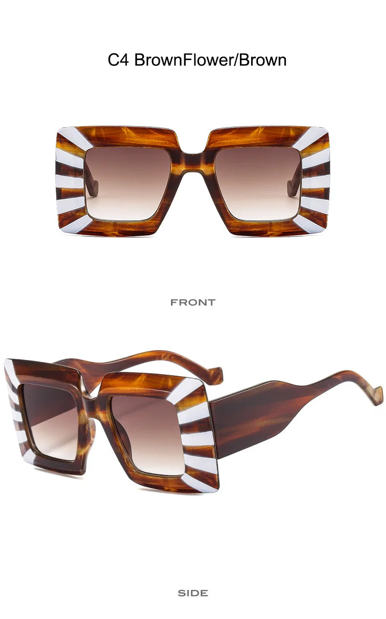 VOLT//BLOK 2025 PunkSquare UV400 Shades — Oversized Futurist Goggle Sunglasses for Women & Men | Cyber-Street Retro Eyewear, Photochromic Anti-Reflective Fashion Bomb - Premium shades from dsers - Just $15.99! Shop now at Lizard Vigilante