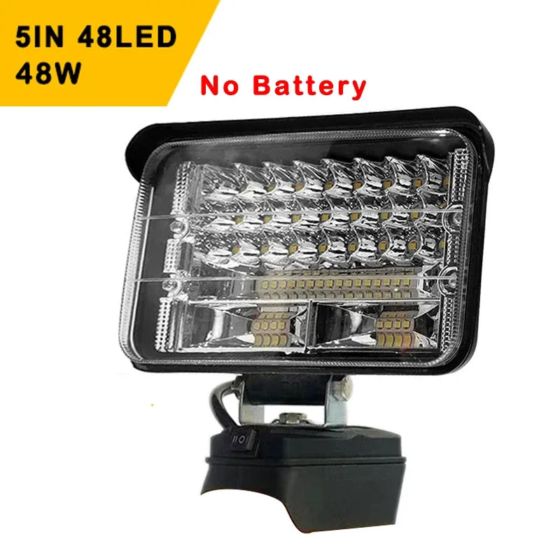 "Hardwired Havoc" – Ultra-Bright 3/4/5/8 Inch LED Cordless Work Light for Dewalt 18V Batteries | Portable Outdoor Emergency Tool for Field Ops, Garage Gigs, and Apocalypse Prep - Premium lighting from dsers - Just $25.99! Shop now at Lizard Vigilante