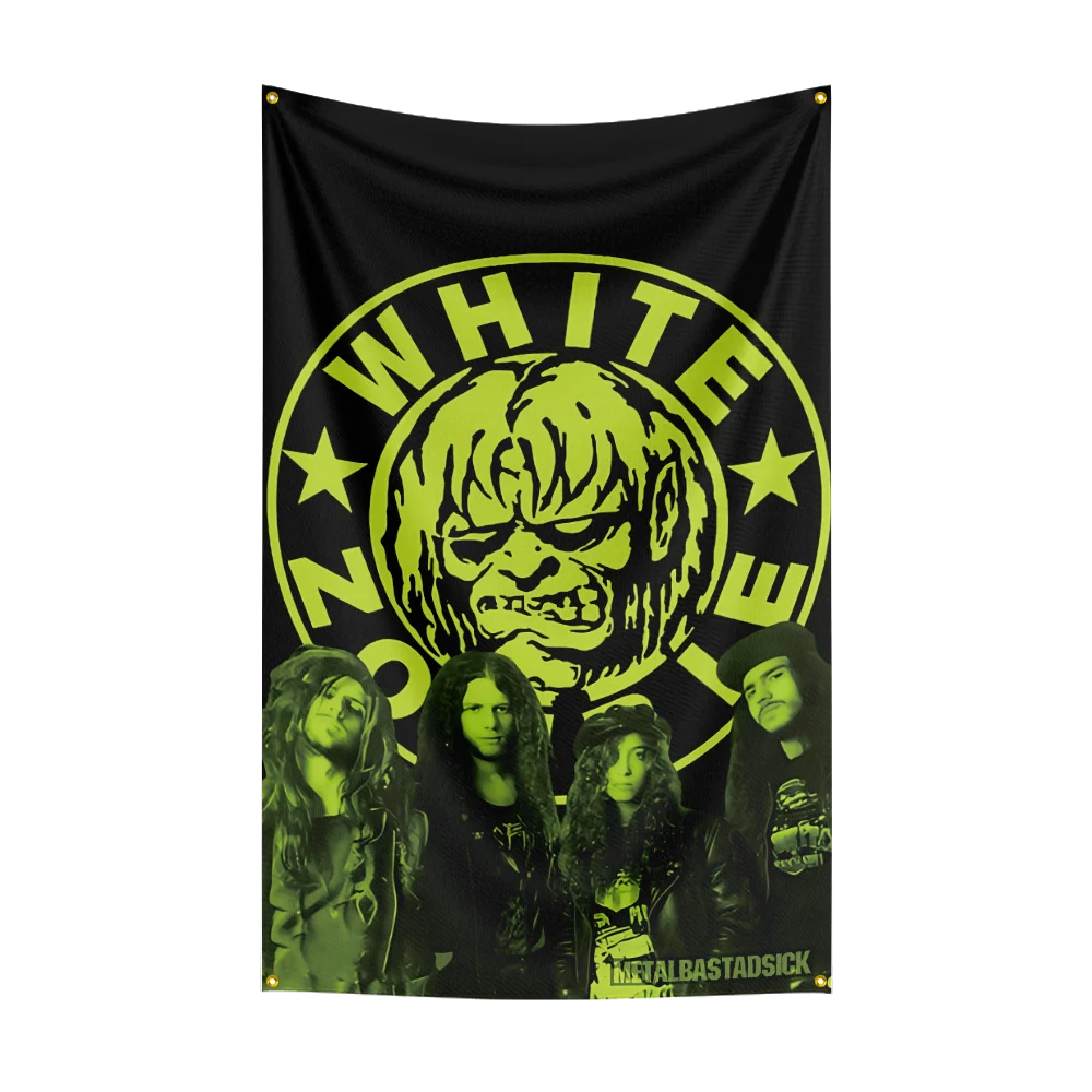 3x5 Ft Heavy Metal Rock Band WHITE Zombies Flag – Polyester Digital Printing Banner for Bedroom Wall Art & Outdoor Tapestry Decoration - Premium banner from Lizard Vigilante - Just $17.99! Shop now at Lizard Vigilante