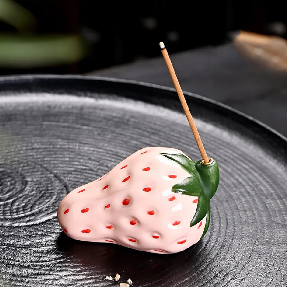 Fruit Fragrance Decoration Strawberry Decoration Realistic Fruit Home Interior Line Aromatherapy Sandalwood Incense Burner