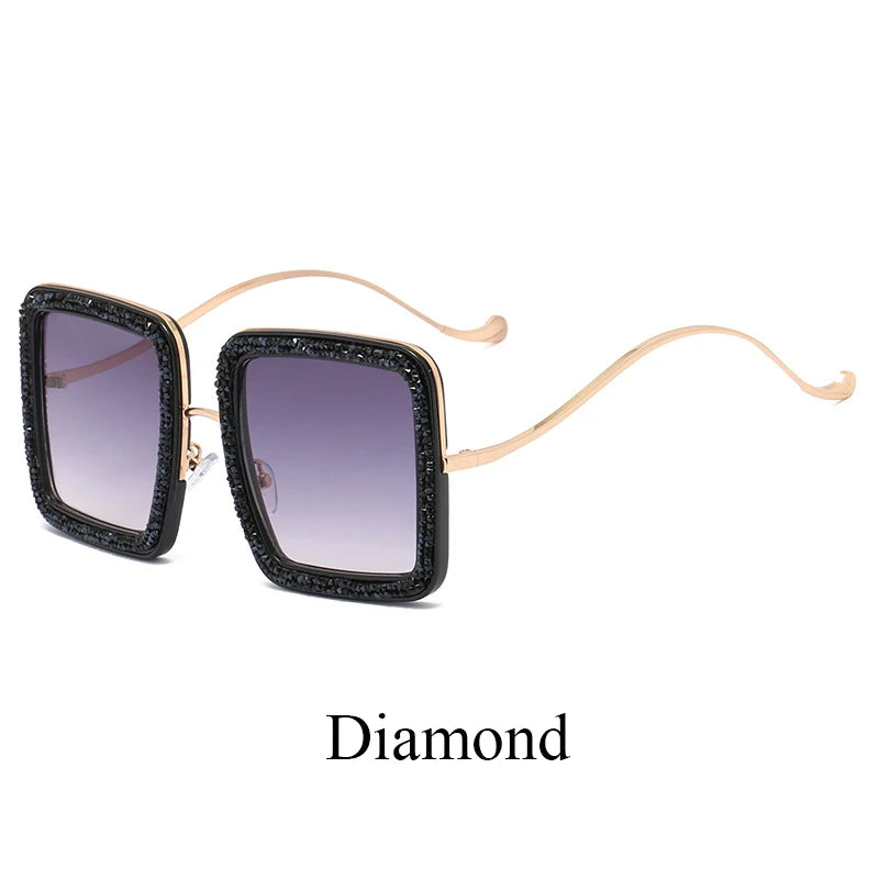 Glitter Vortex Shades – Rockstar Ice-Out Sunglasses for Unapologetic Legends - Premium shades from Lizard Vigilante - Just $26.99! Shop now at Lizard Vigilante