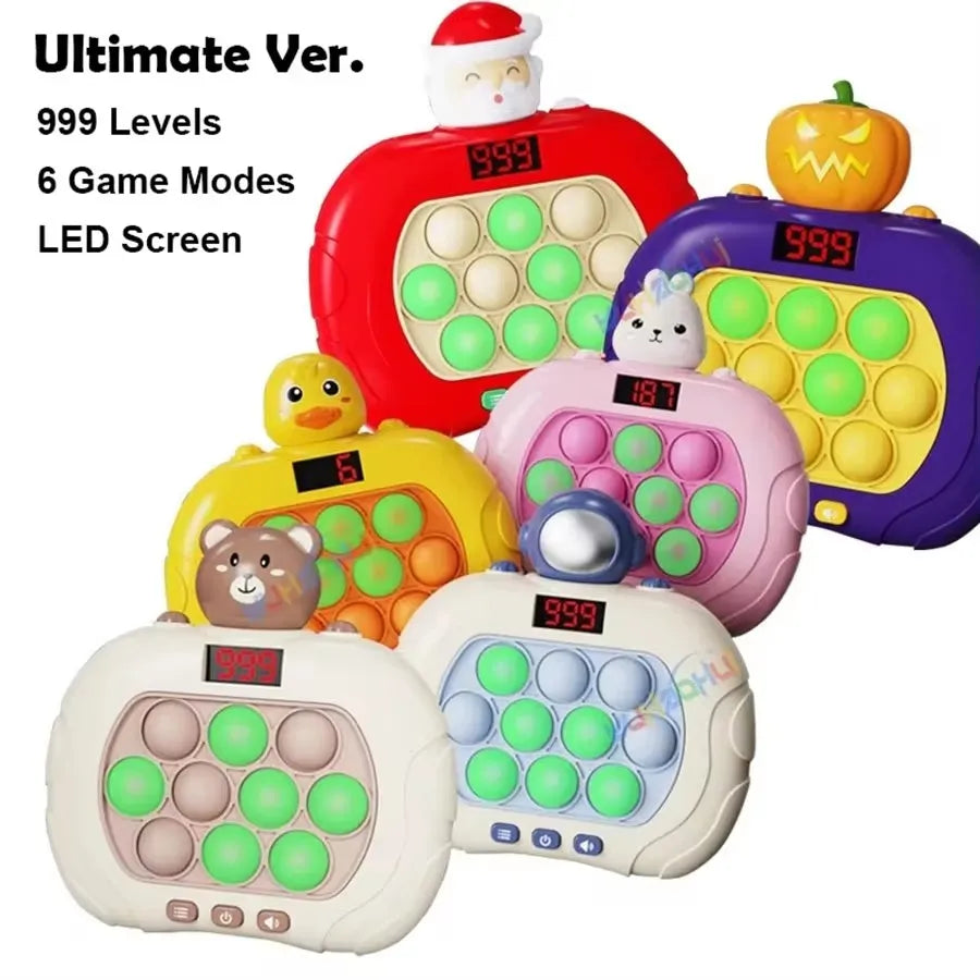 999 Levels Electronic Pop Light Quick Push Game Console - Premium game from Lizard Vigilante - Just $19.88! Shop now at Lizard Vigilante