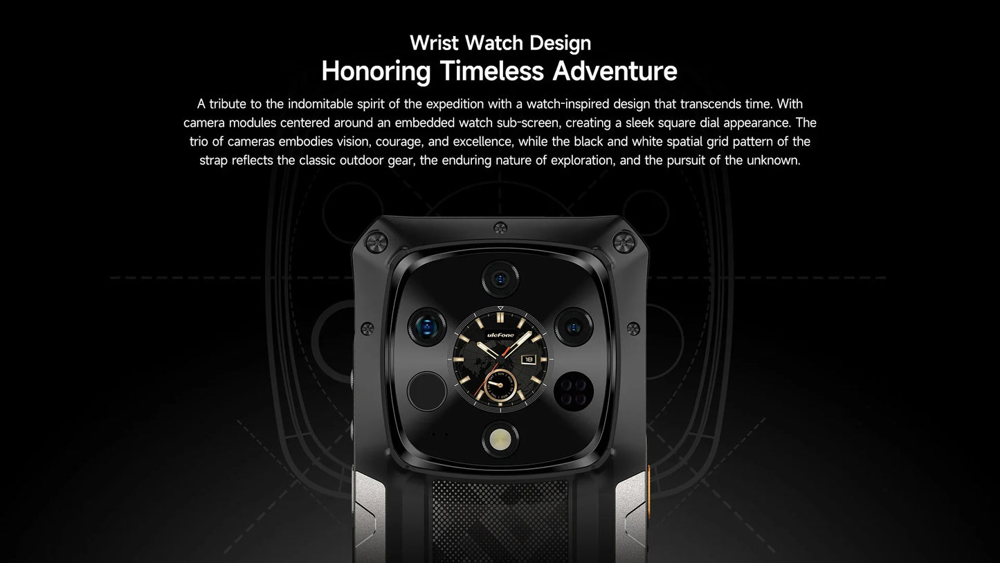 Ulefone Armor 28 Ultra 5G AI Thermal Imaging Rugged Phone Dimensity 9300+ 1TB ROM 32GB RAM Android Smartphone AMOLED Mobile
