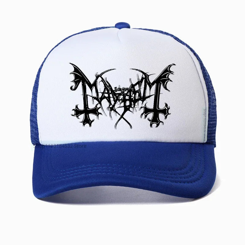 Mayhem Death Hat - Norwegian Heavy Metal Fashion Snapback - Premium hat from Lizard Vigilante - Just $23.88! Shop now at Lizard Vigilante