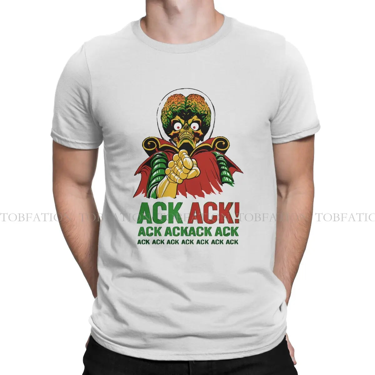 Mars Attacks Alien Sci-Fi Movies TShirt for Men Ackack Humor Leisure Tee T Shirt High Quality New Design Fluffy - Premium  from Lizard Vigilante - Just $19.99! Shop now at Lizard Vigilante