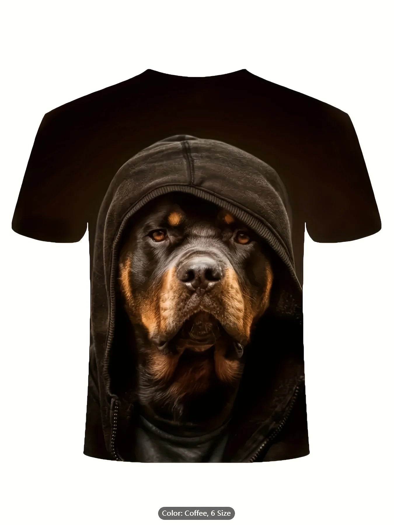 Outdoor Summer Men's 3D Dog Print T-Shirt – Casual Short-Sleeved Round Neck Oversized Cool Fashion Sports Tee - Premium T-shirt from Lizard Vigilante - Just $23.88! Shop now at Lizard Vigilante