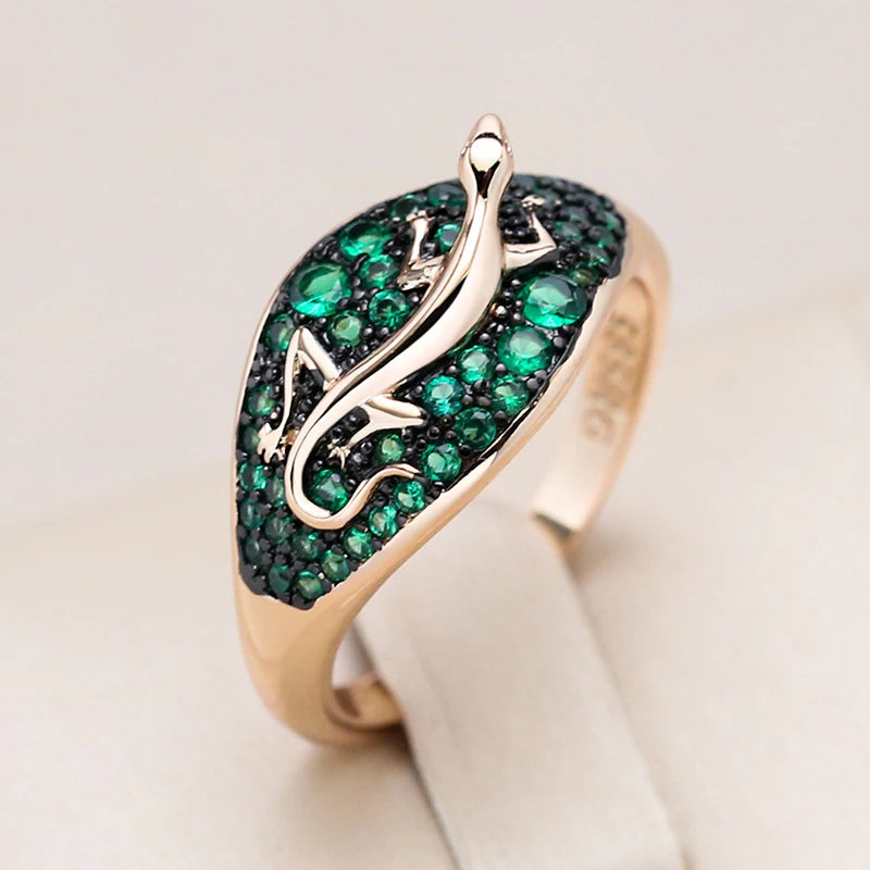 Kinel Lizard Ring: A Unique and Eye-Catching Statement Piece - Premium ring from Lizard Vigilante - Just $23.88! Shop now at Lizard Vigilante