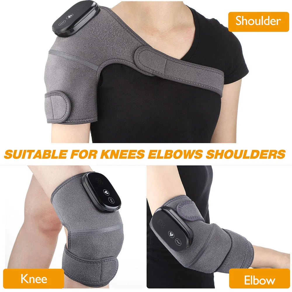 Electric Heating Knee Massager Joint Elbow Knee Pad Shoulder Pad Vibration Knee Shoulder Massage Health Care - Premium  from Lizard Vigilante - Just $23.99! Shop now at Lizard Vigilante