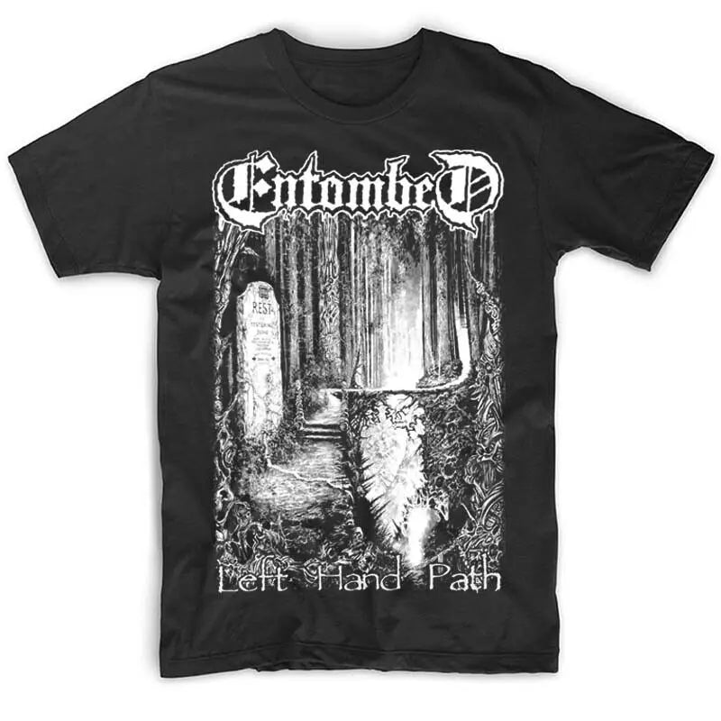 Entombed - Left Hand Path T shirt BLACK extreme metal band - Premium t-shirt from Lizard Vigilante - Just $24.39! Shop now at Lizard Vigilante