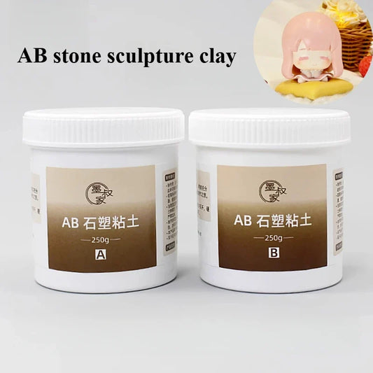 100g/200g/500g/ Set AB Stone Sculpture Clay Strong Waterproof Can Be Polished Ultra-low Expansion Without Volume Edge Color Clay