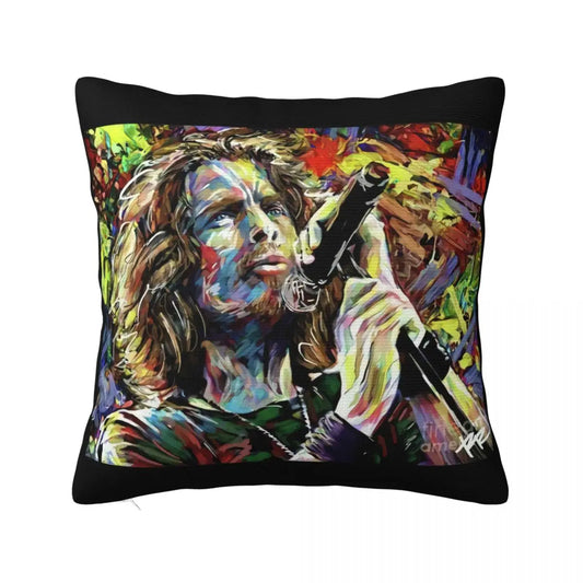 Rare Vintage Chris Cornell Soundgarden Pillowcase – Artistic Tribute to Rock Legends - Premium pillow cases from Lizard Vigilante - Just $16.99! Shop now at Lizard Vigilante