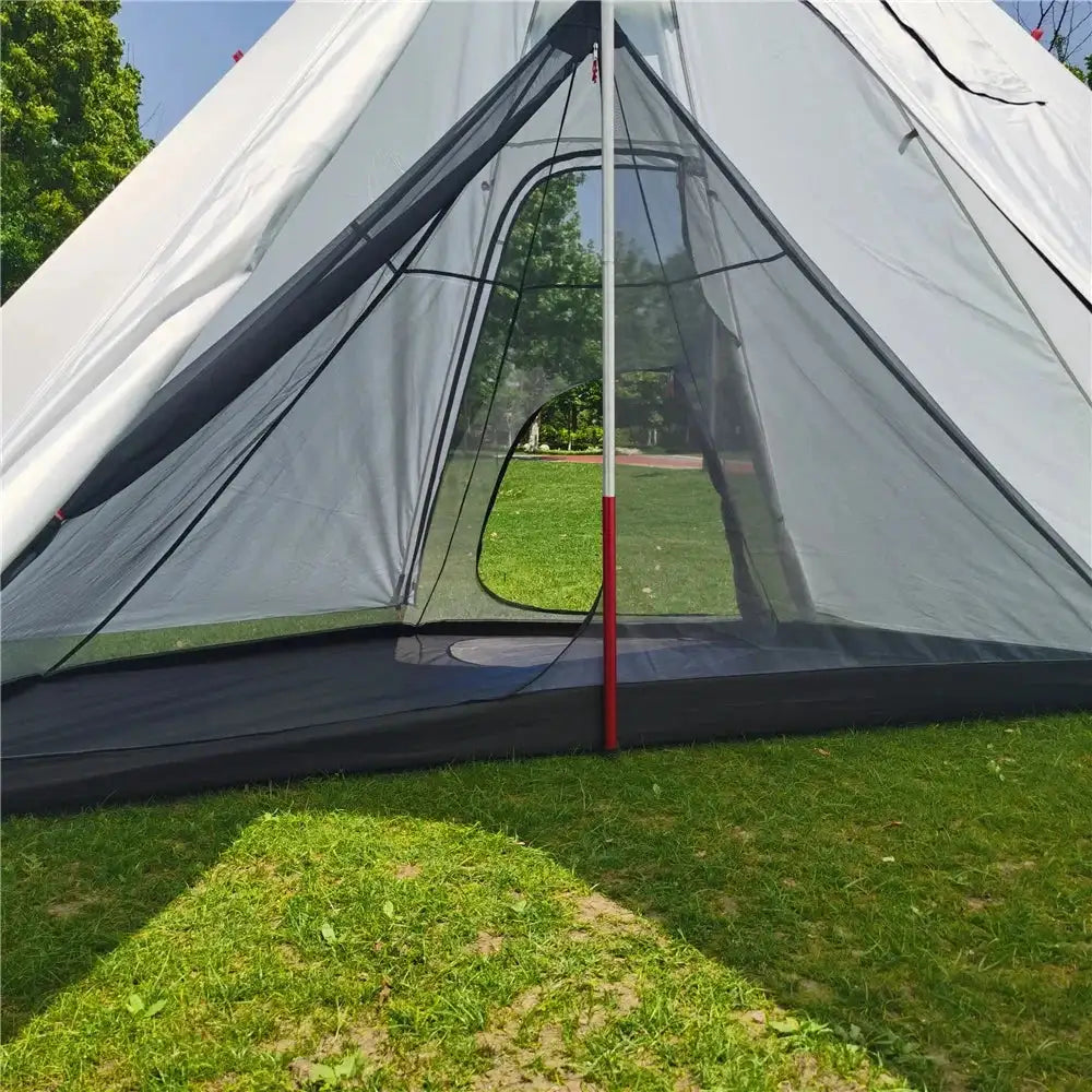 Ultralight Pyramid Tent‘s Inner Tent Outdoor Rodless Summer Mesh Tent Portable Backpacking Hiking Camping Teepee Inside Tent