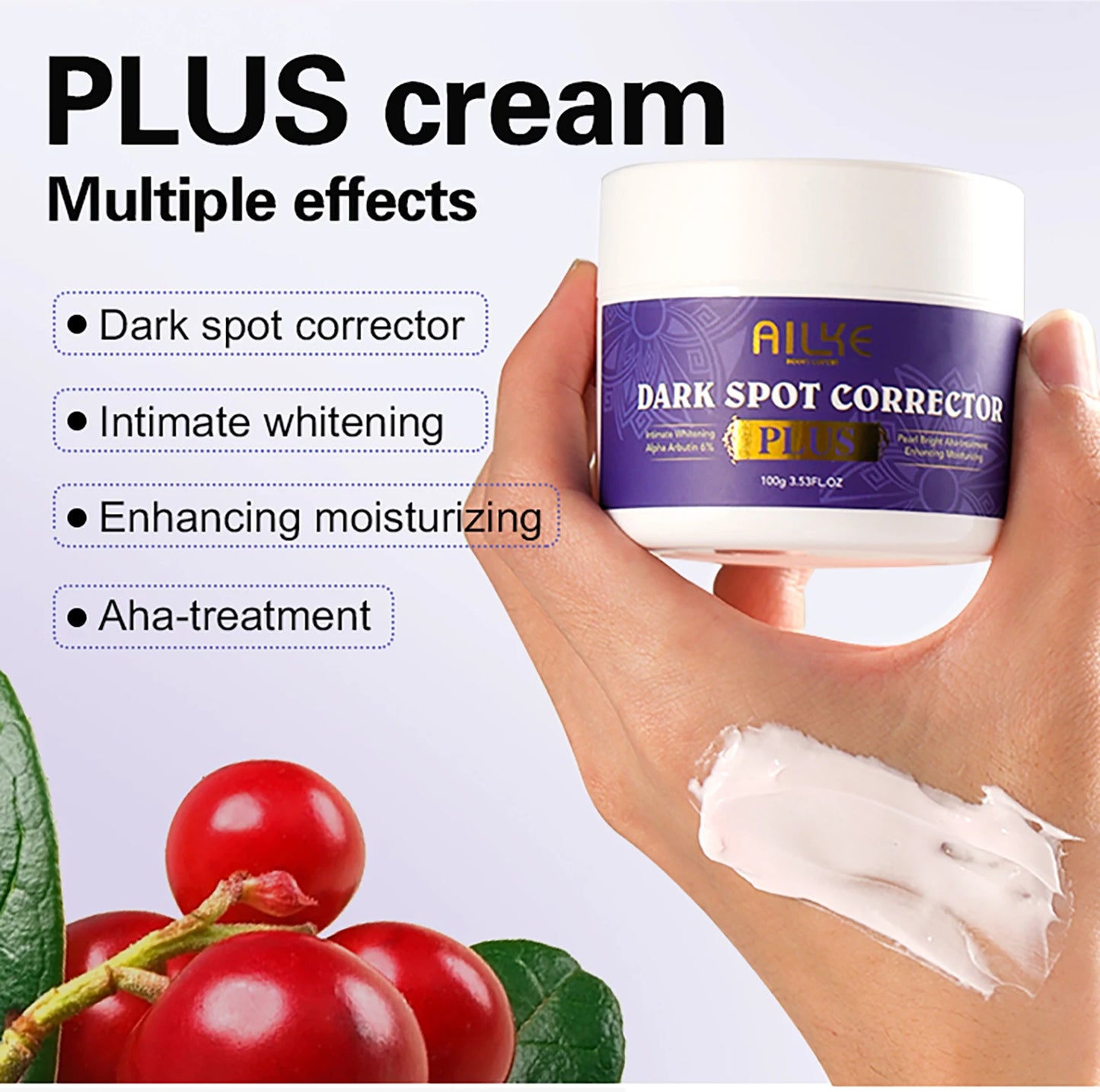 AILKE Double Glutathione PLUS Dark Spot Corrector Cream – 100g, Whitening Face Cream for Dark Spot Removal and Skin Tone Brightening - Premium spot Cream from Lizard Vigilante - Just $31.99! Shop now at Lizard Vigilante