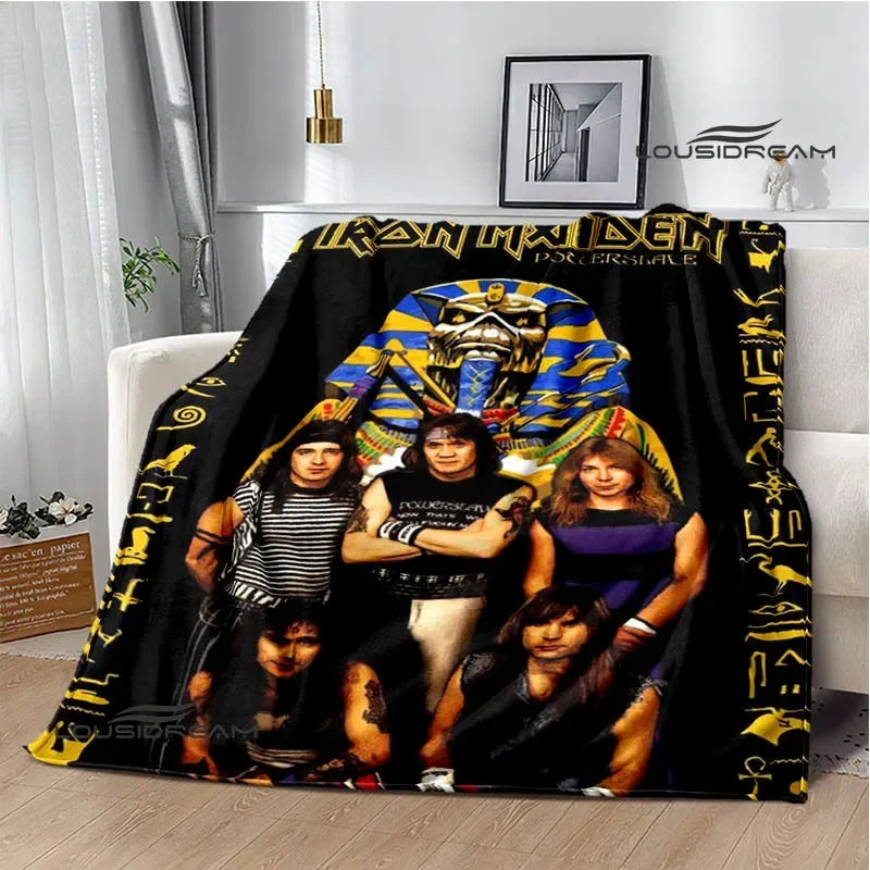 Iron Maiden Printed Blanket – Soft Flannel Kids & Adults Throw | Warm, Portable, and Perfect for Home or Travel - Premium blanket from dsers - Just $33.66! Shop now at Lizard Vigilante