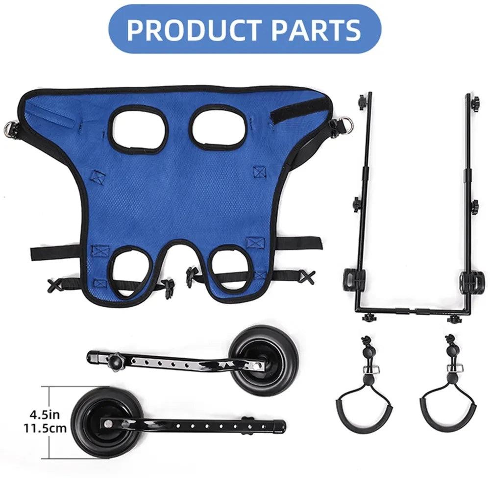 Wheelchair for Disabled Dog Cart Hind Legs Bracket Cat Dog Injured And Weak Rehabilitation Aid Car Adjustable Pet Walk Booster - Premium dog wheelchair from Lizard Vigilante - Just $62.99! Shop now at Lizard Vigilante