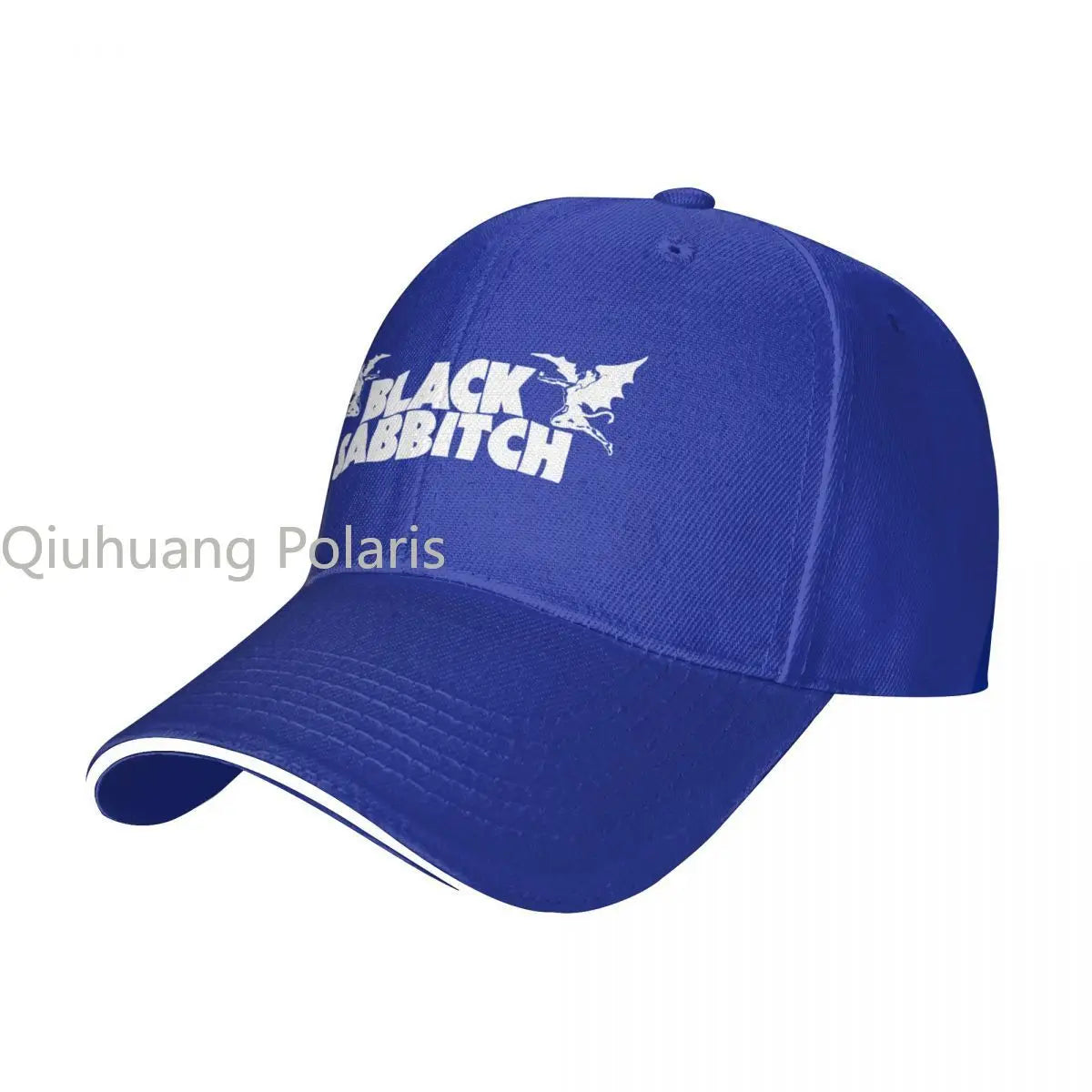 Black Sabbitch Rock Baseball Caps Fashion Sandwich Hat Unisex Breathable Caps Hat Running Golf - Premium baseball cap from Lizard Vigilante - Just $22.88! Shop now at Lizard Vigilante