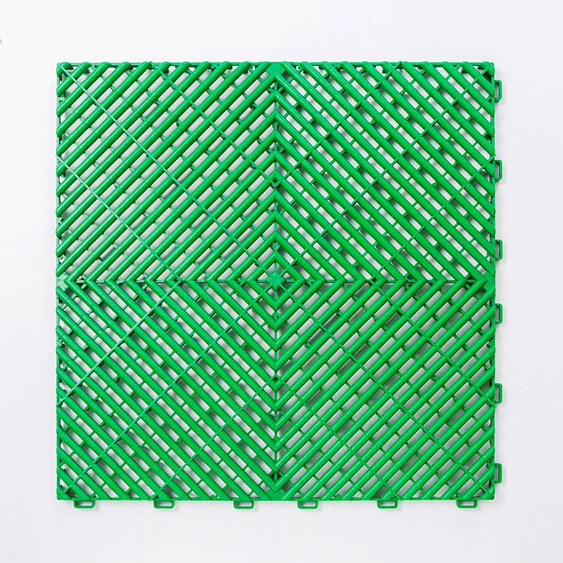 Vented Modular Interlocking PVC Garage Floor Tiles – Heavy Duty Plastic Garage Flooring for Car Detailing, Workshops, and Outdoor Use - Premium garage floor tiles from Lizard Vigilante - Just $1056.99! Shop now at Lizard Vigilante