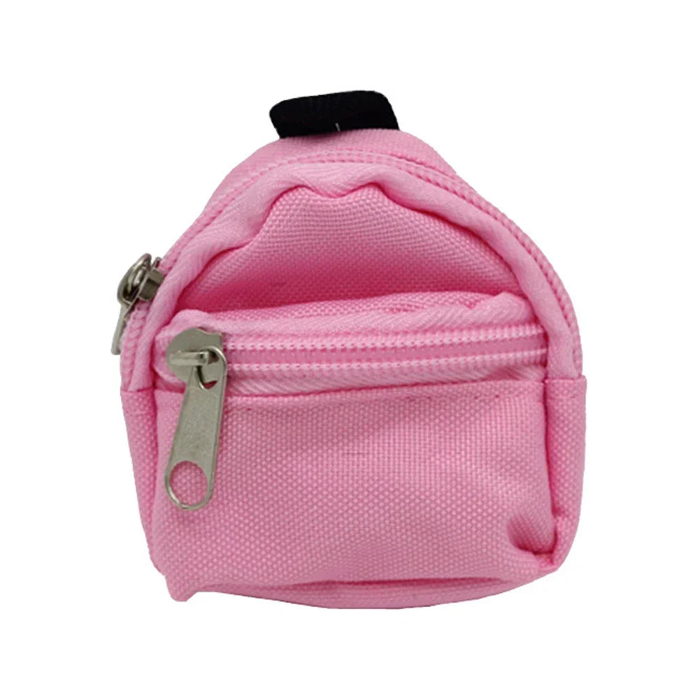 Labubu Doll Canvas Backpack Simulation Pet Bag for 15/17cm Dolls Cute Doll Accessories