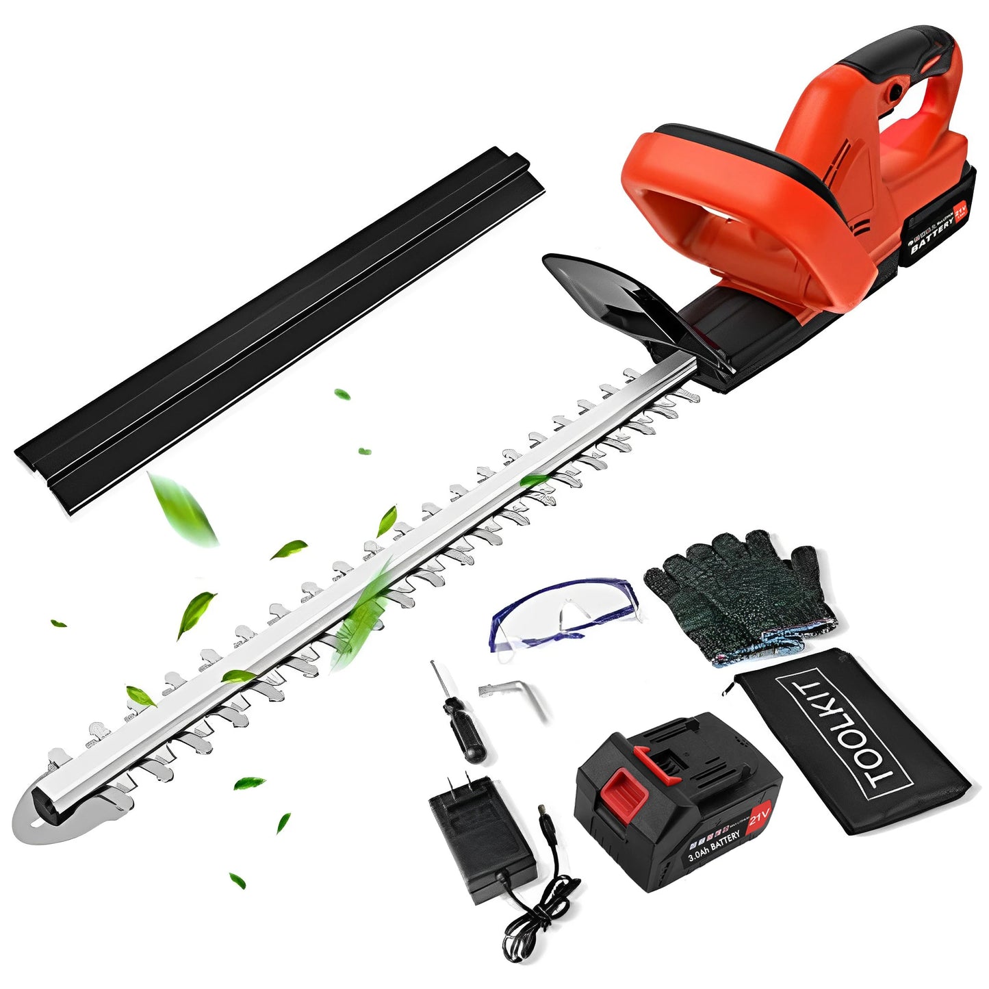 21V Cordless Hedge Trimmer 22 Inch Electric Hedge Trimmer with 3.0Ah Battery & Charger with Dual Action Blade 3/5" Cut Capacity - Premium hedge trimmer from Lizard Vigilante - Just $129.99! Shop now at Lizard Vigilante