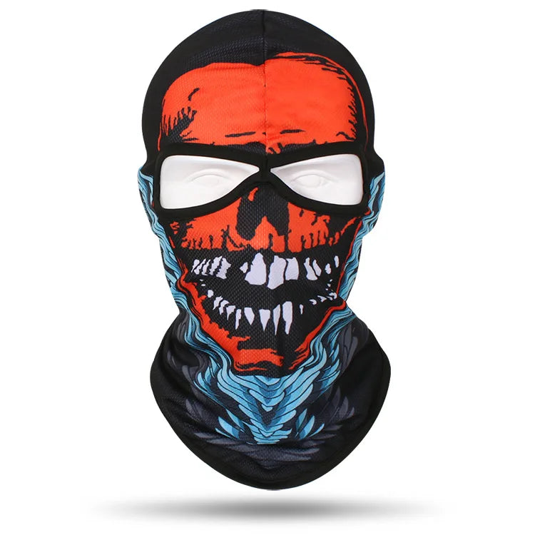 Skull Full Tactical Balaclava Face Cover Hat Motorcycle Mask Skiing Cap Cycling Hunting Head Neck Gaiter Men Bike Helmet Liner - Premium mask from Lizard Vigilante - Just $17.99! Shop now at Lizard Vigilante