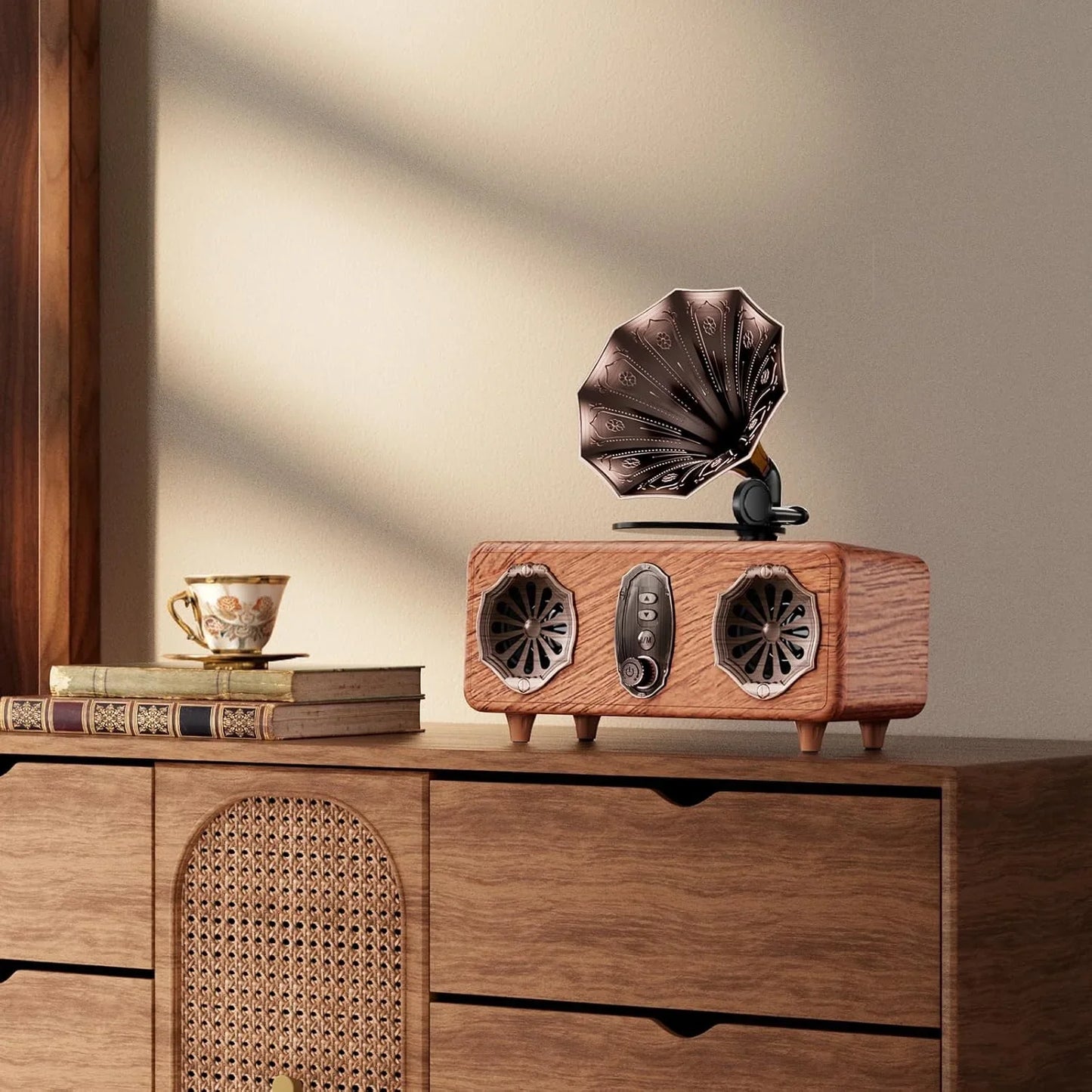 AS36 Bluetooth Speaker Features High-Quality Retro Multi-Functional FM Radio High-Volume Wireless Audio System Subwoofer Gift