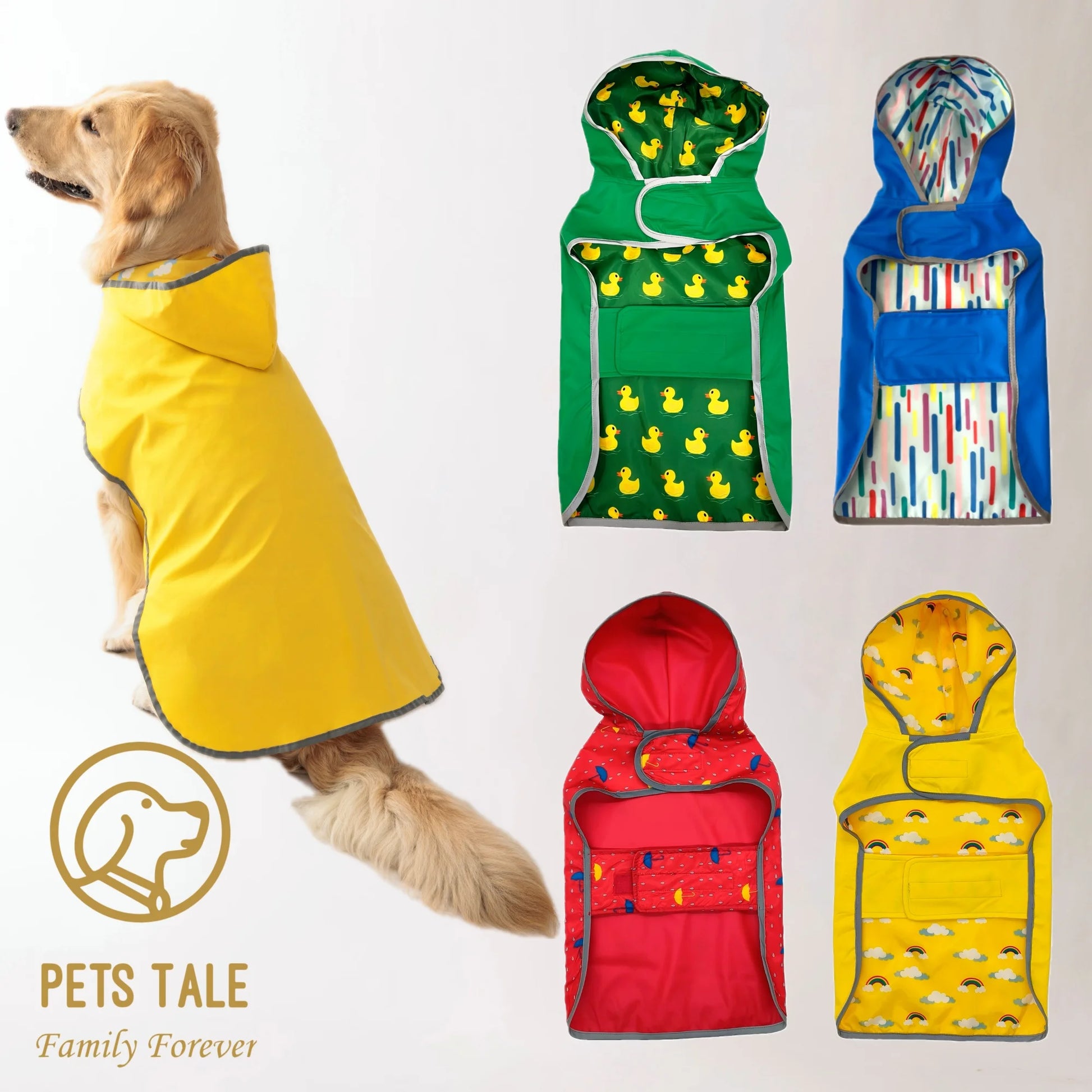 Double-Layer Yellow Raincoat With Two-Way Wear - Keep Your Pup Dry & Stylish! - Premium dog clothes from Lizard Vigilante - Just $17.99! Shop now at Lizard Vigilante