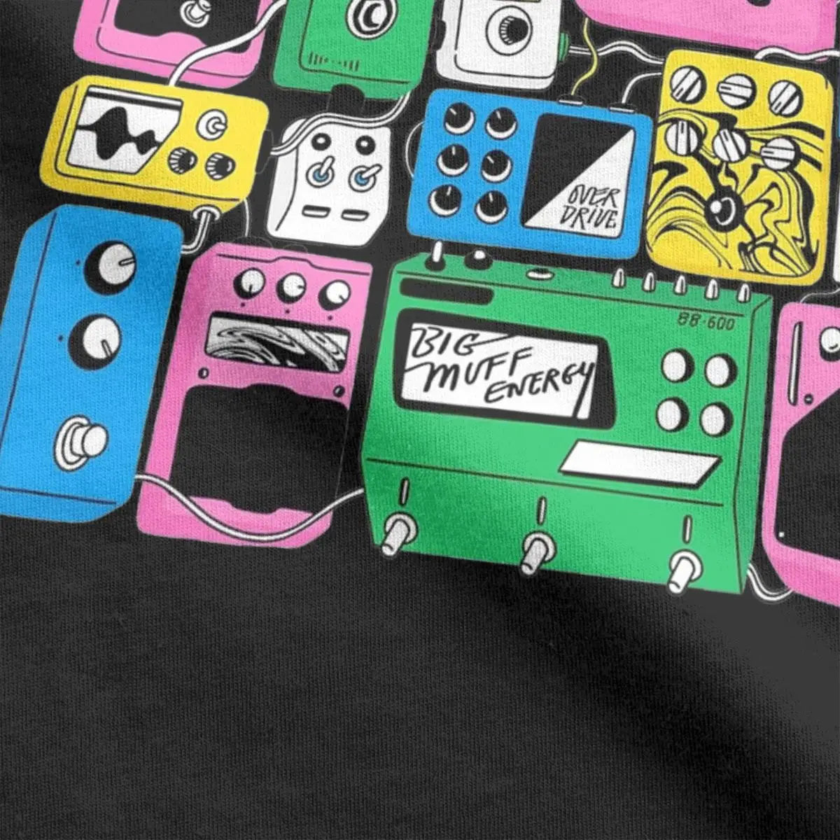 Fuzzed Out & Feedback Soaked – Shoegaze Guitar Pedal Worship T-Shirt | Vintage Cotton Distortion Freak Tee for Sonic Architects - Premium tee from dser - Just $35.99! Shop now at Lizard Vigilante