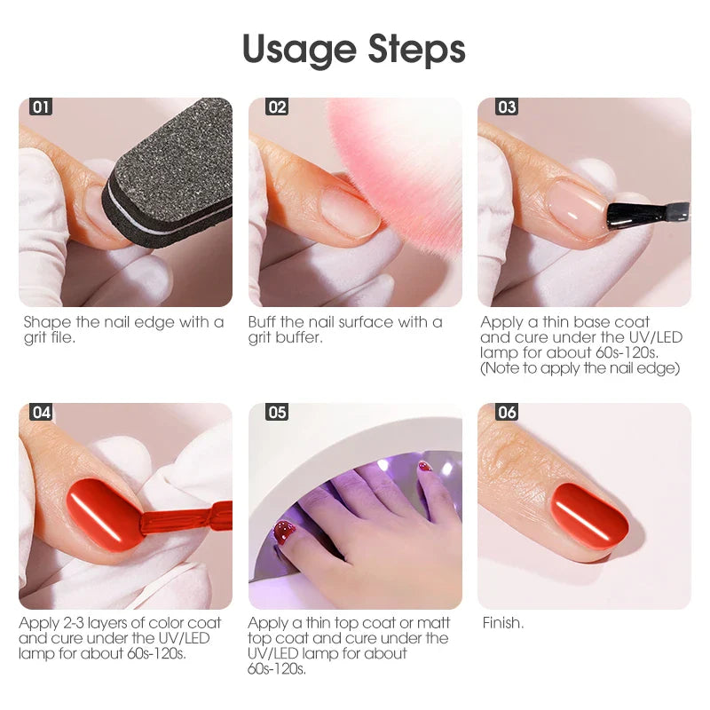 ROSALIND Gel Nail Polish Lamp All For Nails Art Manicure With Matt Base Top Coat Semi Permanant Gellak Nail Gel Polish Varnishes